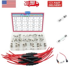 Fuse Holder Kit:10pcs 18 AWG Screw Type 5X20 Inline Fuse Holder  150pcs Quic...