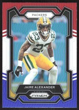6166K 2023 Panini Prizm #109 Jaire Alexander Red White and Blue