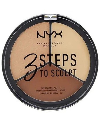 NYX 3 Steps To Sculpt Face Sculpting Palette LIGHT