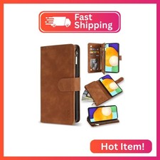 ZZXX for Samsung Galaxy A52 5G Case Wallet with Card Slot Premium Soft PU Leathe