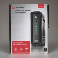 Motorola Surfboard eXtreme Cable Modem SB6121 DOCSIS 3.0 Black Open Box Unused