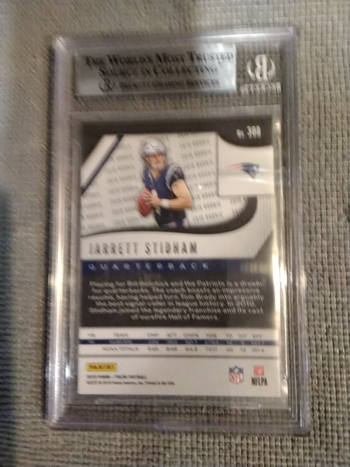 2019 Panini Prizm #308 Jarrett Stidham Silver *RC* BGS MT 9