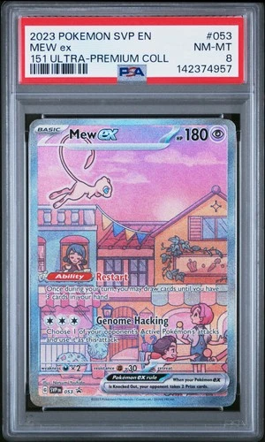 2023 POKEMON SVP EN-SV BLACK STAR PROMO 151 ULTRA-PREM COLL #053 MEW EX PSA 8