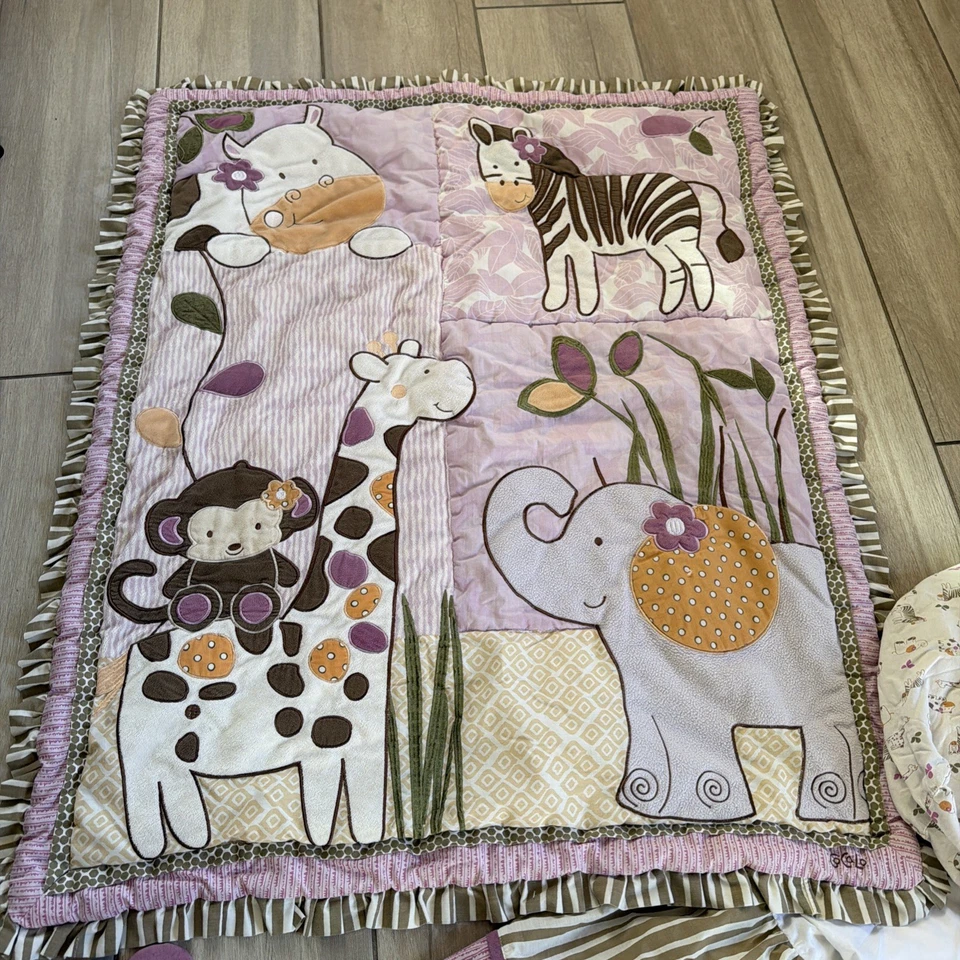 CoCaLo Baby Jacana Crib Set; Unisex 7piece Set - Baby Girls Set - Image 2 of 4