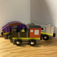 Wooden Railway Magnetic Train Lot of 3 Melissa  Doug
