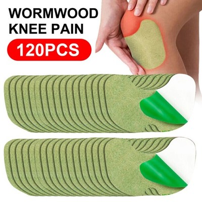 120Pcs Wormwood Knee Pain Relief Patches Sticker Herbal Joint Ache Plaster Pad