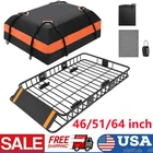 46/51/64" Roof Rack Cargo Top Luggage Storage Carrier Basket w/ Luggage Bag