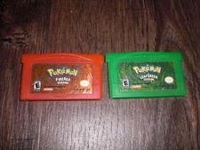 AUTHENTIC Pokemon Fire Red Version Leaf Green Game Boy Advance GBA DS GENUINE 2