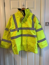 Hydra Matrix FRASMJ Etna High Vis FR Anti Static Jacket Coat Yellow XL NEW