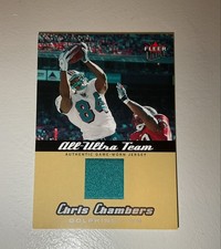 2005 Fleer All-Ultra Chris Chambers #AU-CC Platinum Jersey 18/50 Miami Dolphins