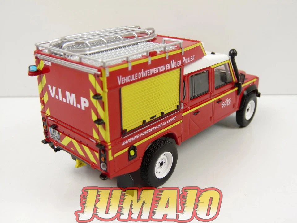CPL3 Véhicules Légers Pompiers 1/43 Hachette IXO Land Rover VIMP SP Roanne - Photo 3/4