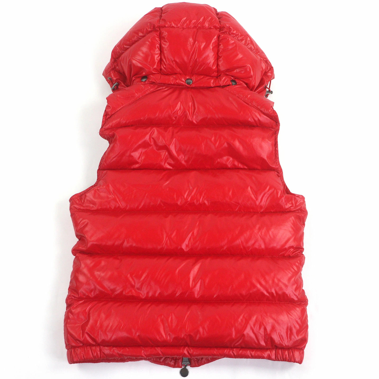 MONCLER Men's Ladies Hooded Down Vest Bormes Wzip Red Size 1 And thumbnail 4