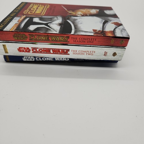 Star Wars: The Clone Wars - The Complete Season One Two & Three 1, 2,3 DVD Sets - Foto 9 di 10