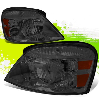 Factory Style Halogen Headlight Lamps for Ford Freestar 04-07 Smoked Amber Pair