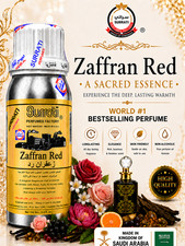Aceite de Perfume Surrati Zafran Red Attar 100ML Fragancia Unisex Árabe de Larga Duración
