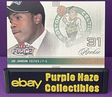 2001-02 Fleer Force - Rookie Joe Johnson #110 /999 (RC) Boston Celtics “ISO JOE”