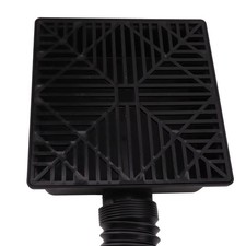 ⁺ Black Gutter Downspout Extensions Catch Basin Low Profile Downspout Extender