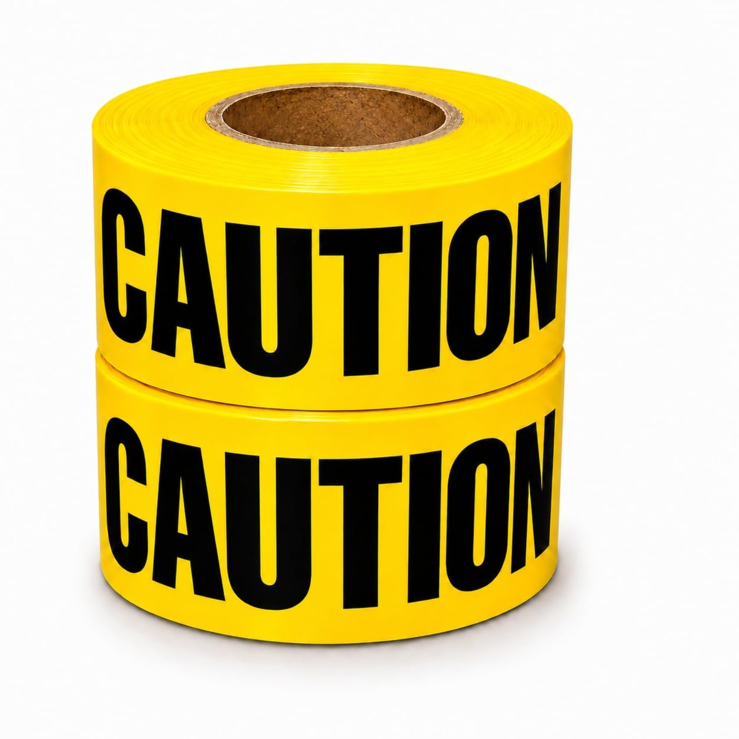 Premium Yellow Caution Tape 2-Pack 3 inch x 1000 feet, Hazard Safety Tape