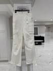 Good American Women’s Cargo White Pants Size 4/27 Baggy Fit — photo 2