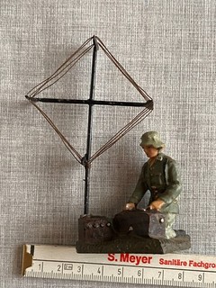 Soldat Funker Armee militär 2wk Elastolin spielzeug vor 1940