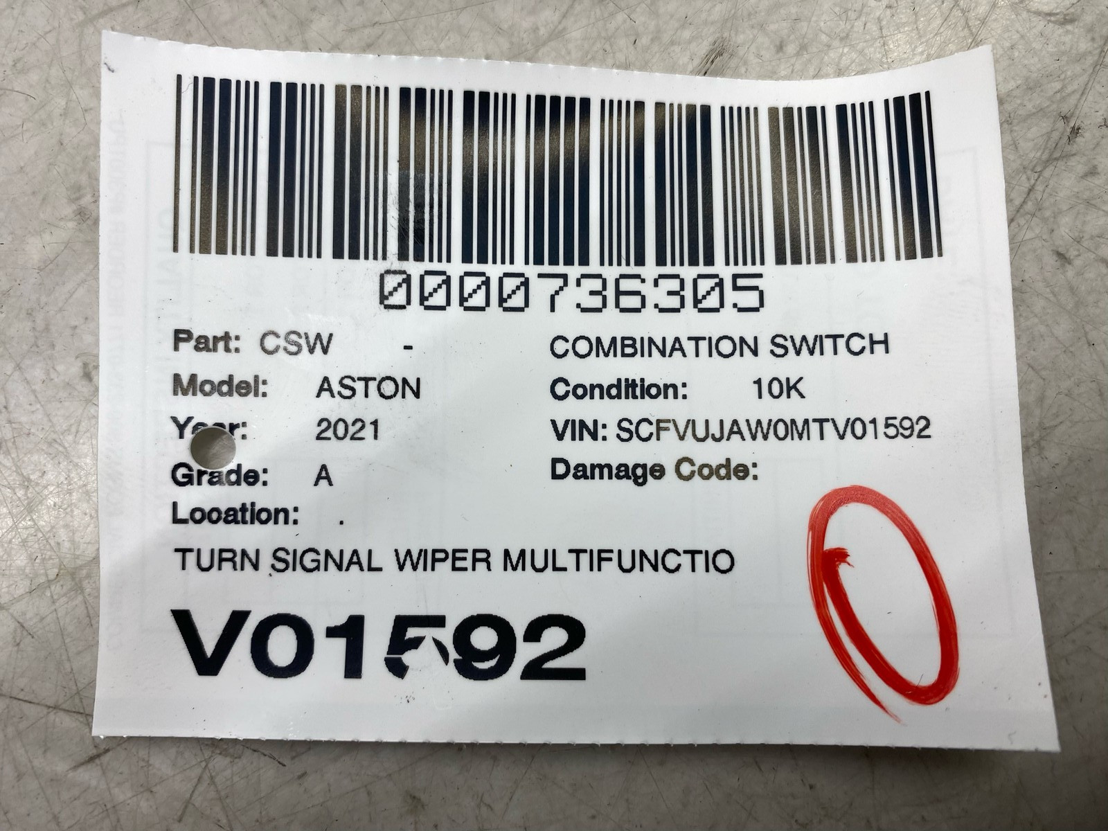 Aston Martin DBX 2020-2025 Side repeater light