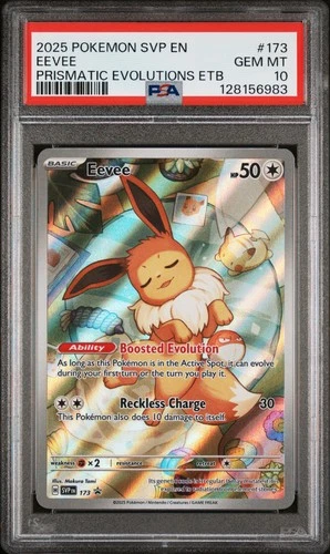 2025 POKEMON SVP EN-SV BLACK STAR PROMO #173 EEVEE PSA 10