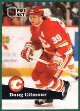 Doug Gilmour -  1991-92 Pro Set #34 - Calgary Flames Hockey Card