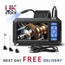 Inspection Camera Endoscope 4.3 Inch LCD 8mm IP67 Waterproof Video Scope Tool UK