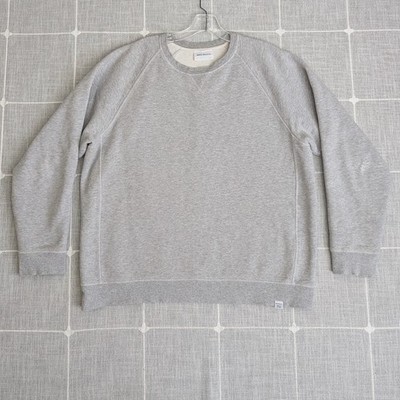 Norse Projects Ketel Classic Crew Neck Mens XL Gray Distressed Pullover Cotton