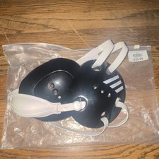 adidas Wrestling Response Open Face Headgear Black White Chin Strap