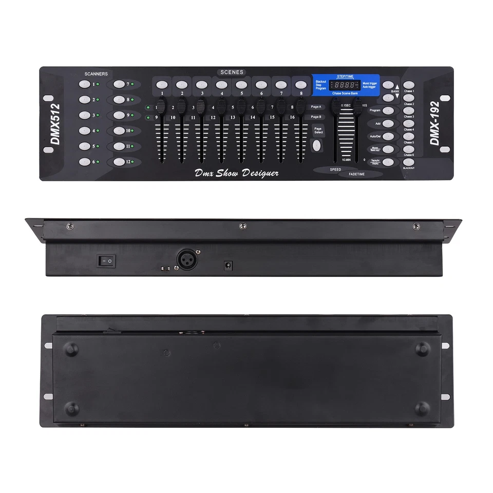 DMX512 Light Controller Console Panel 192CH Programming Function Sound Activated - Image 4 of 4