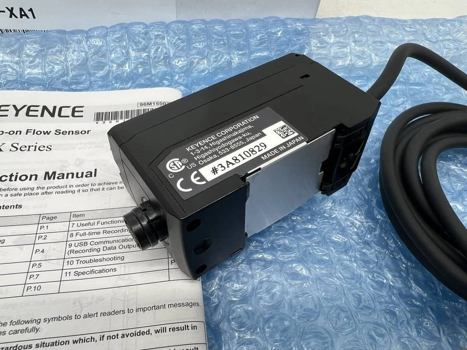 Keyence FD-XA1 Clamp-On Type Flow Sensor FD-X Series Controller Tested & Working - Image 4 of 4