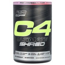 C4  Ultimate Shred, Pre-Workout, Pink Lemonad...