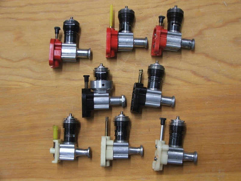 COX .049 CL AIRPLANE ENGINES LOT OF 8 (#1)