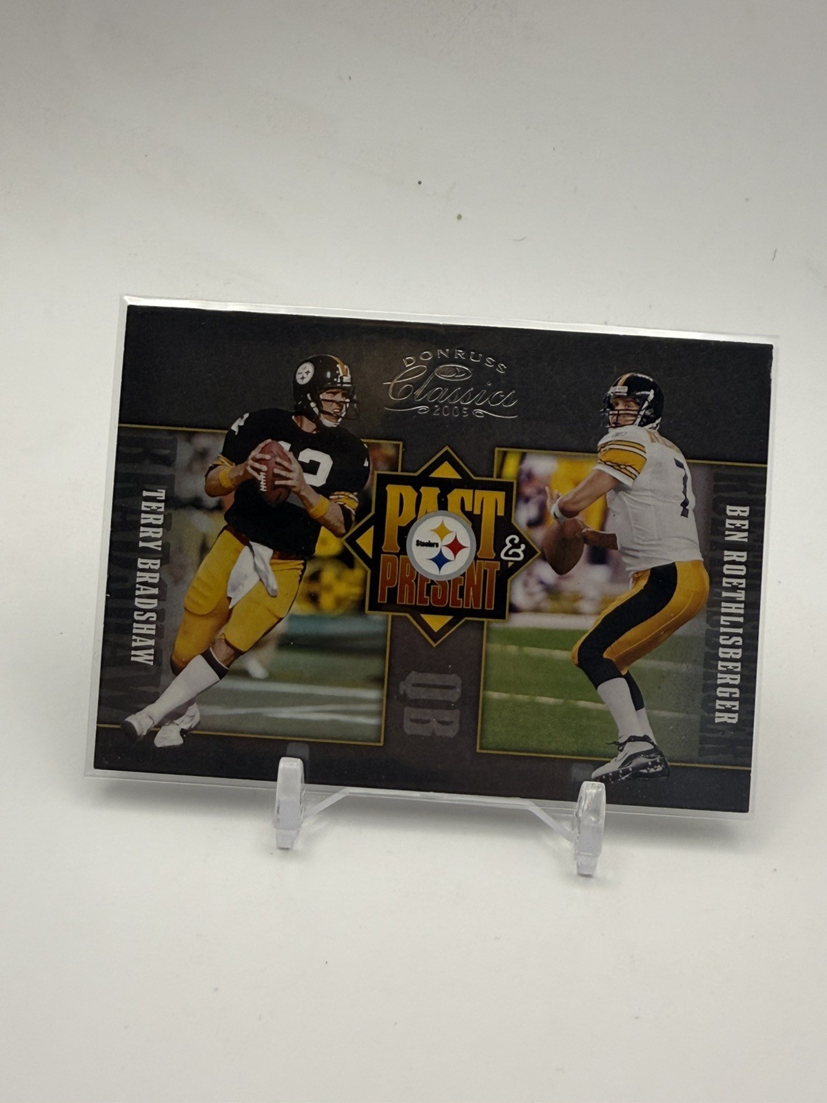 2005 Donruss Classics- Past & Present Roethlisberger,Bradshaw #PP-21 Silver /500
