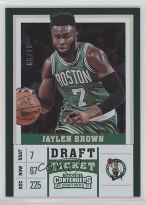 2017-18 Panini Contenders Draft Picks Season Ticket 66/99 Jaylen Brown #23 7y2