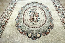 8X10 MASTERPIECE MINT 400+KPSI HAND KNOTTED VEGETABLE DYE RARE TABRIZZ WOOL RUG