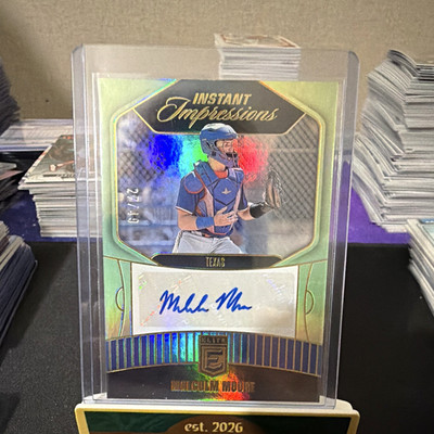 Panini Donruss Elite Baseball 2026 Malcolm Moore Instant Impressions Auto /49