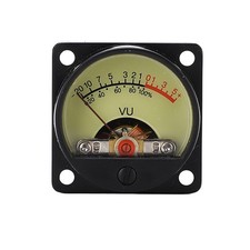 VU Meter Yellow Pointer Dial White LED Backlit Amplifier Panel VU❀