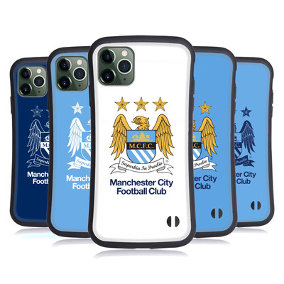 MANCHESTER CITY MAN CITY FC WAPPEN HYBRID-HÜLLE FÜR APPLE iPHONES HANDYS