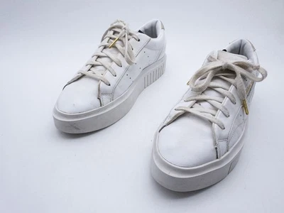 adidas Sleek Super W Unisex Sneaker Schnürschuh Leder Weiß Gr.40 EU Art.39901-10 - Bild 1 von 4