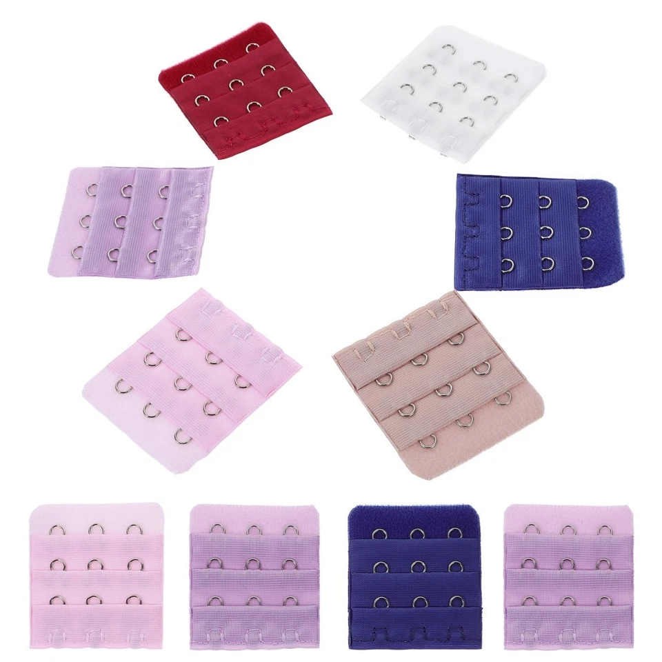  10 PC Bra Extenders Button Closure Lingerie Strap Brassiere Extension Buckle - Image 4 of 4