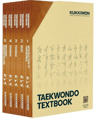 KUKKIWON TAEKWONDO Textbook English Version Vol 1 - 5 Full Set Made In Korea