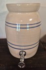 Vintage MARSHALL POTTERY Stoneware #1 Water Dispenser w/Lid & Working Spigot — photo 1