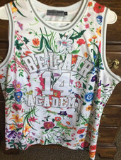 Will Smith Floral Bel-Air Academy Basketball Jersey New Size Medium Check It Out