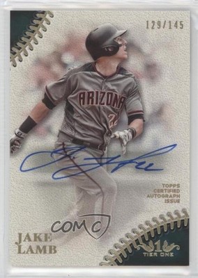 2018 Topps Tier One Prime Performers Auto 129/145 Jake Lamb #PPA-JL Auto 0n8h