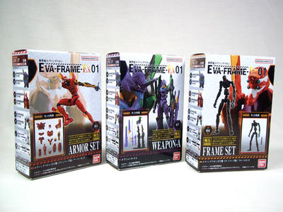 Evangelion EVA-FRAME-EX 01 Frame Armor Weapon Set Lot 03 04 07 EVA