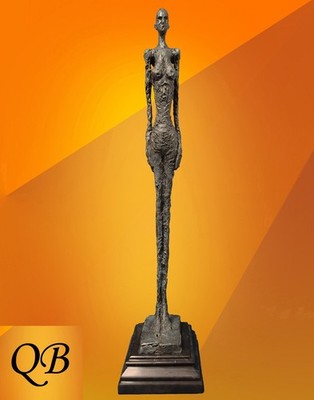 ART DECO GIACOMETTI FEMME VENISE BRONZE FIGUR SKULPTUR STATUE SIGNIERT FIGUR