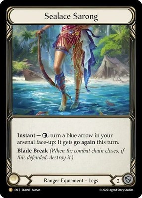 Sealace Sarong - Rainbow Foil Lightly Played High Seas Flesh and Blood