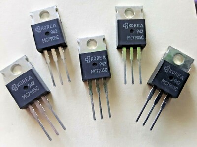  ONE MC7905C LDO Regulator Neg -5V 1A 3-Pin+Tab  TO-220 Qty-1